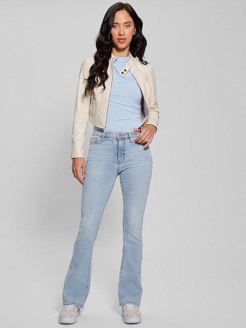 Guess Anita Moto Jacket Albi | GUESS-SN28058