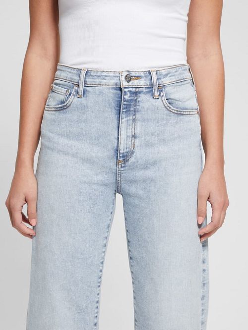 Guess Ankle Wide-Leg Jeans Albastri | GUESS-SN26653