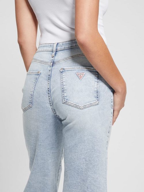 Guess Ankle Wide-Leg Jeans Albastri | GUESS-SN26653
