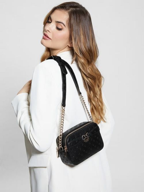 Guess Arlena Camera Crossbody Negrii | GUESS-SN28913