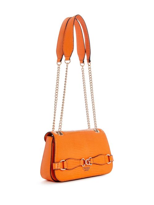 Guess Arlena Lizard Convertible Crossbody Portocalii | GUESS-SN28910