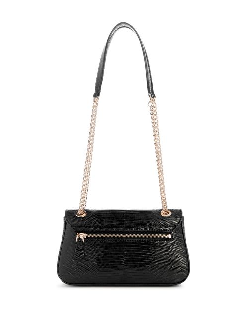 Guess Arlena Lizard Convertible Crossbody Negrii | GUESS-SN28929