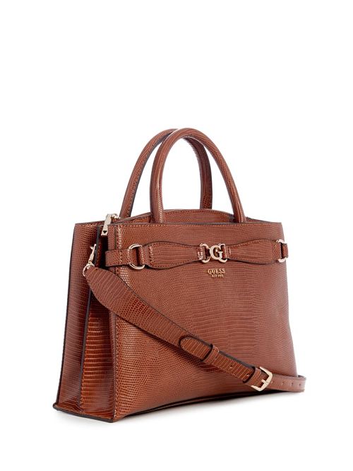 Guess Arlena Lizard Girlfriend Satchel Maro | GUESS-SN28702