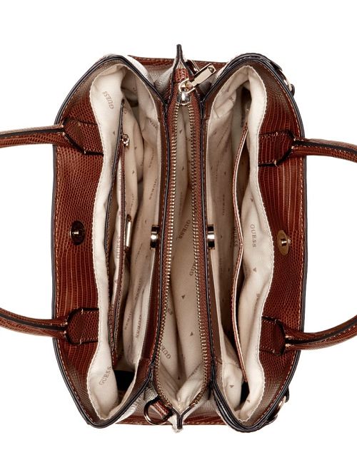 Guess Arlena Lizard Girlfriend Satchel Maro | GUESS-SN28702