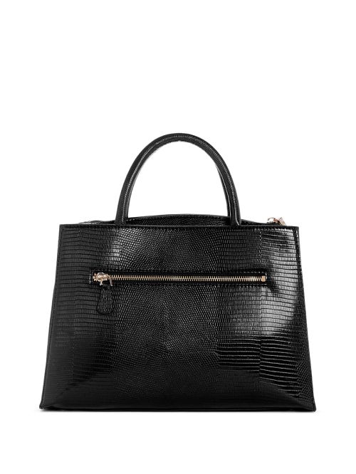 Guess Arlena Lizard Girlfriend Satchel Negrii | GUESS-SN28701