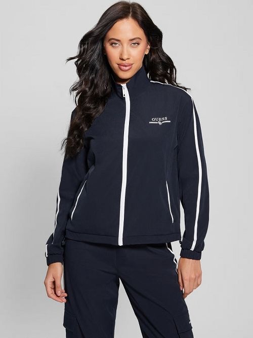 Guess Arleth Full-Zip Jacket Albastri | GUESS-SN28400