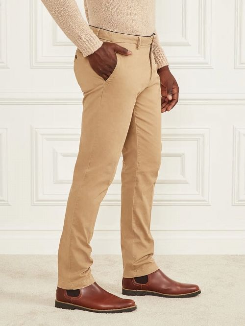 Guess Armando Piping Chino Pant Bej | GUESS-SN31415