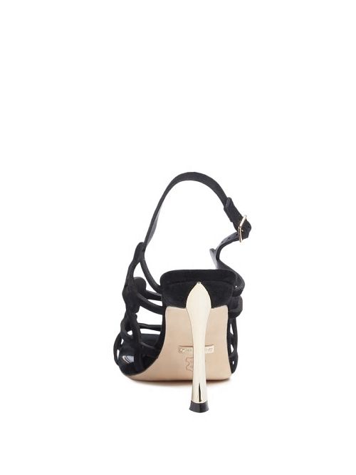 Guess Ashley Suede Sandal Negrii | GUESS-SN29768