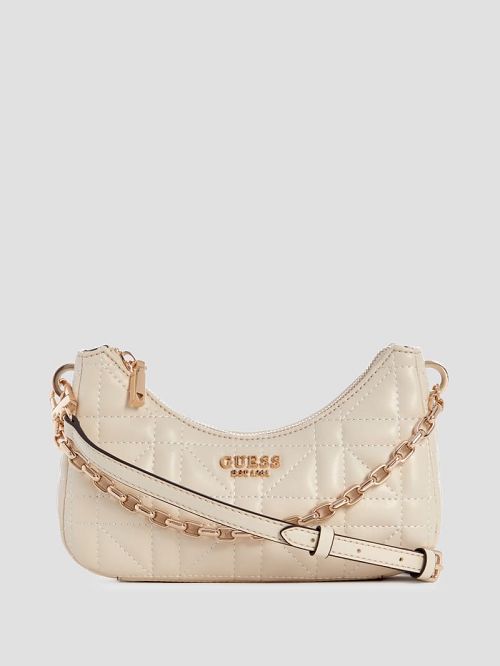 Guess Assia Quilted Mini Crossbody Albi | GUESS-SN28982
