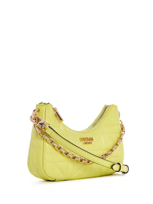 Guess Assia Quilted Mini Crossbody Galbeni | GUESS-SN28956