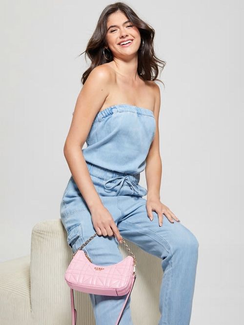 Guess Assia Quilted Mini Crossbody Roz | GUESS-SN29150