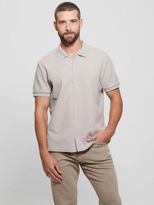 Guess Aster Knit Shirt Bej | GUESS-SN31319