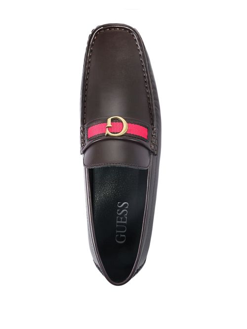 Guess Aurolo G Logo Driving Loafers Maro | GUESS-SN31907