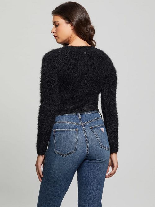 Guess Avery Dual-Zip Cardigan Negrii | GUESS-SN27787