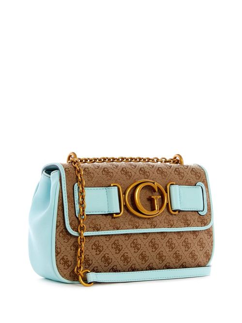 Guess Aviana Convertible Crossbody Albastri | GUESS-SN28742