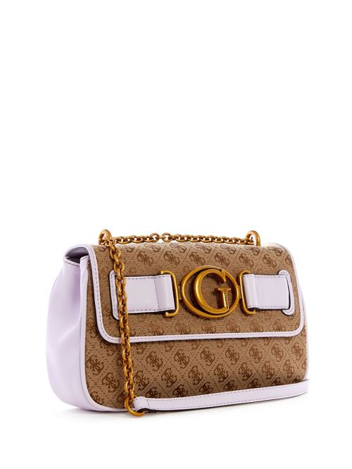 Guess Aviana Convertible Crossbody Violet | GUESS-SN28724