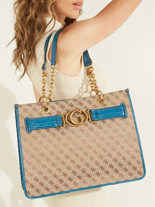 Guess Aviana Tote Albastri | GUESS-SN29361