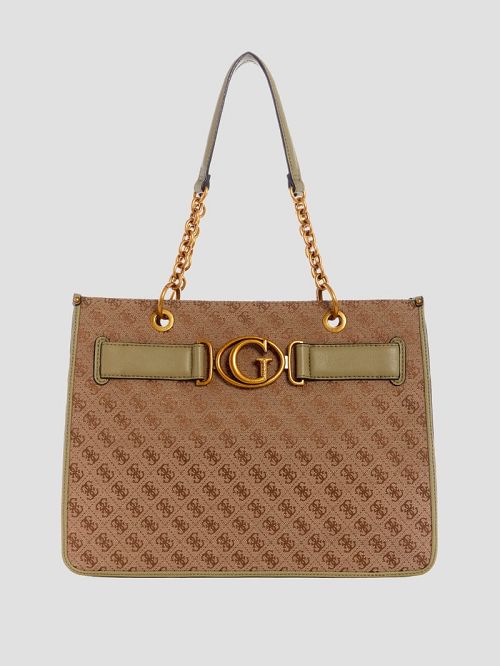 Guess Aviana Tote Negrii Albi | GUESS-SN29357