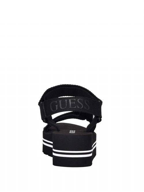 Guess Avin Platform Sport Sandals Negrii | GUESS-SN29665