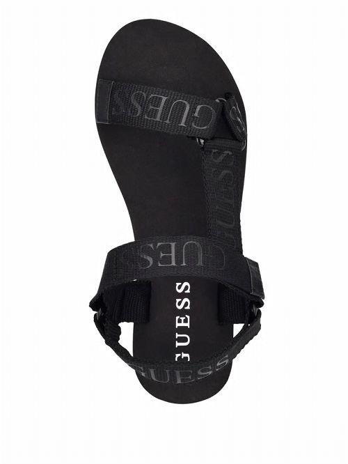 Guess Avin Platform Sport Sandals Negrii | GUESS-SN29665