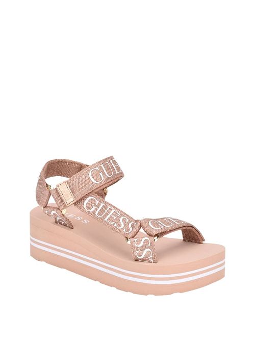 Guess Avin Platform Sport Sandals Roz | GUESS-SN29602