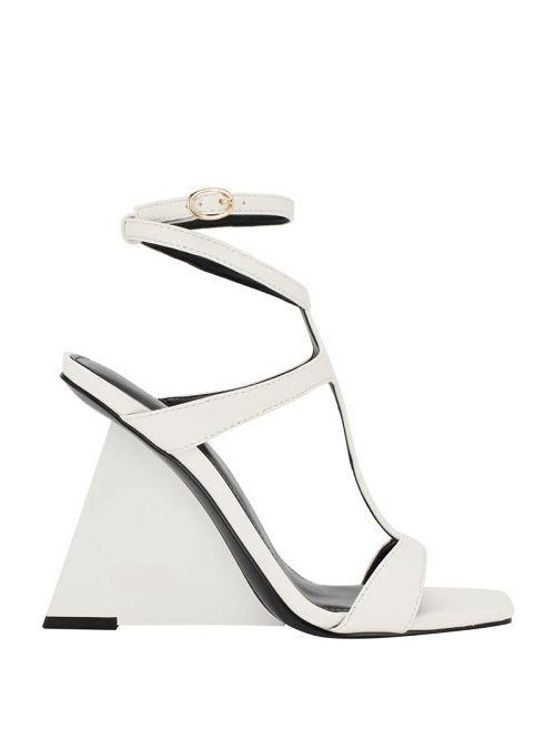 Guess Bacio T-Strap Wedge Heels Albi | GUESS-SN29694