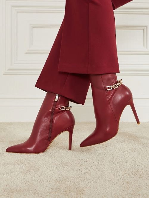 Guess Bale Leather Bootie Rosii | GUESS-SN29901