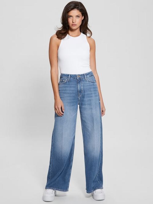 Guess Bellflower Flare Jeans Albastri | GUESS-SN26650