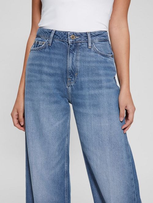 Guess Bellflower Flare Jeans Albastri | GUESS-SN26650