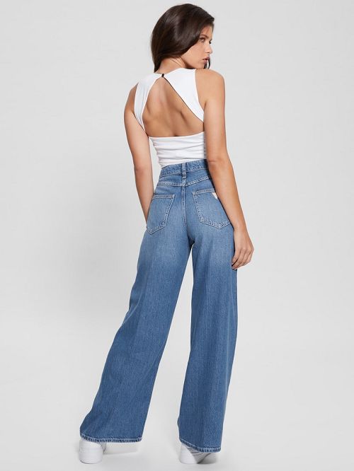 Guess Bellflower Flare Jeans Albastri | GUESS-SN26650