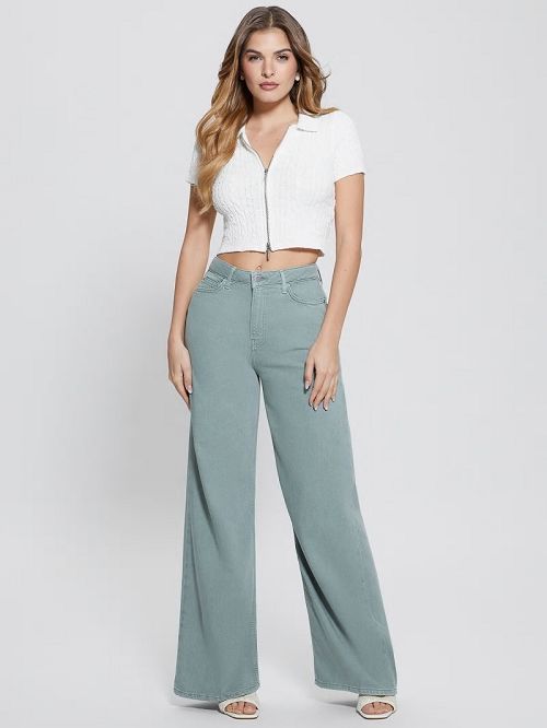 Guess Bellflower Flare Jeans Verzi | GUESS-SN26511