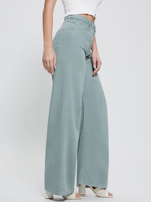 Guess Bellflower Flare Jeans Verzi | GUESS-SN26511
