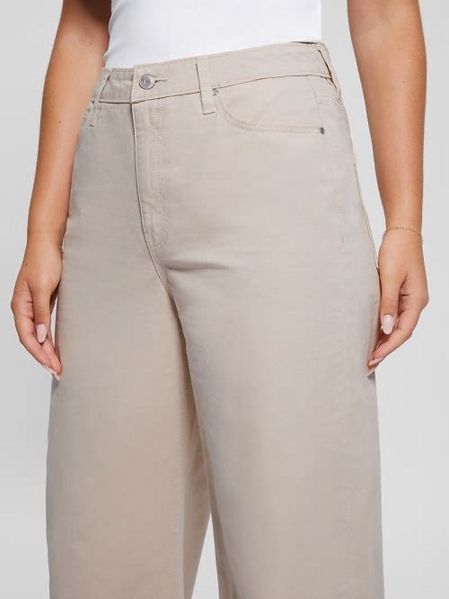 Guess Bellflower Twisted Leg Twill Pants Albi | GUESS-SN26541