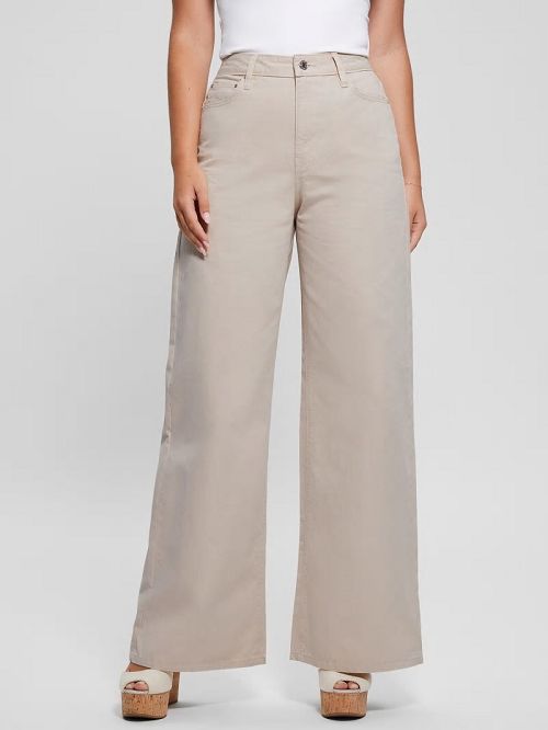 Guess Bellflower Twisted Leg Twill Pants Albi | GUESS-SN26541