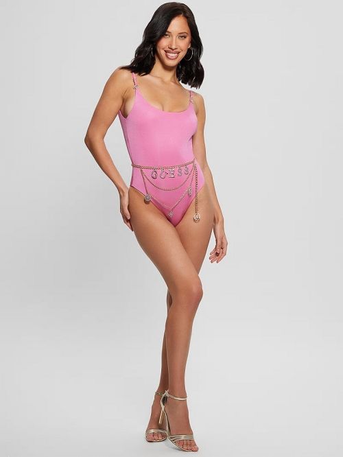 Guess Belted One-Piece Swimsuit Roz | GUESS-SN28534