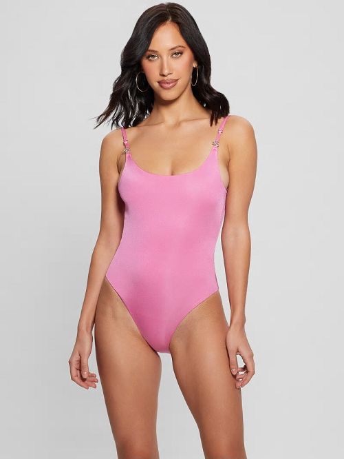 Guess Belted One-Piece Swimsuit Roz | GUESS-SN28534