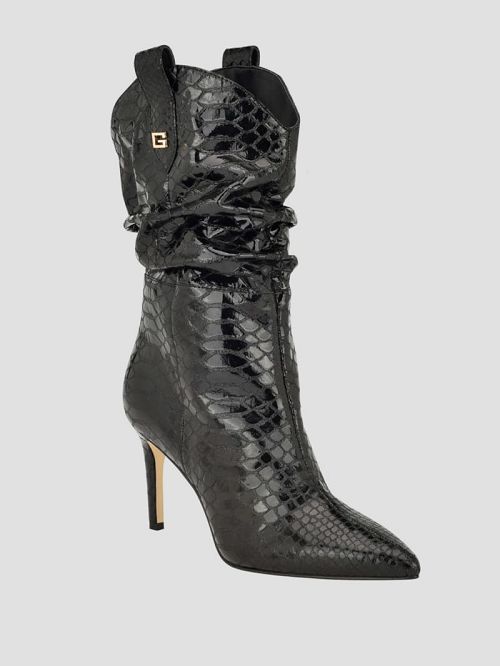 Guess Benisa Western Slouch Booties Negrii | GUESS-SN29925