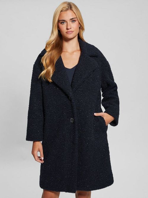 Guess Berenice Sherpa Coat Albastri | GUESS-SN27932