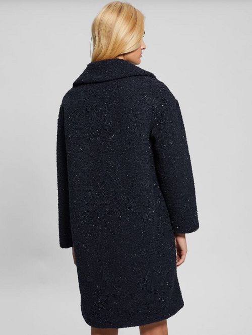 Guess Berenice Sherpa Coat Albastri | GUESS-SN27932