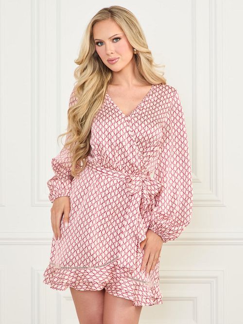 Guess Betty Blue Wrap Dress Roz | GUESS-SN26894