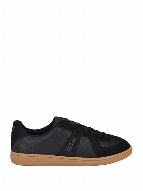 Guess Bishan Faux-Leather Sneakers Negrii | GUESS-SN31881