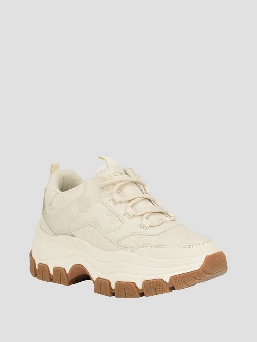 Guess Bisun Signature Peony Sneakers Albi | GUESS-SN29575