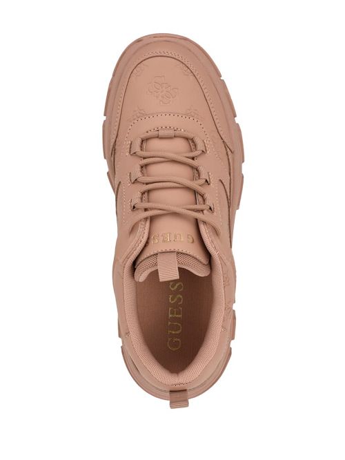 Guess Bisun Signature Peony Sneakers Bej | GUESS-SN29510