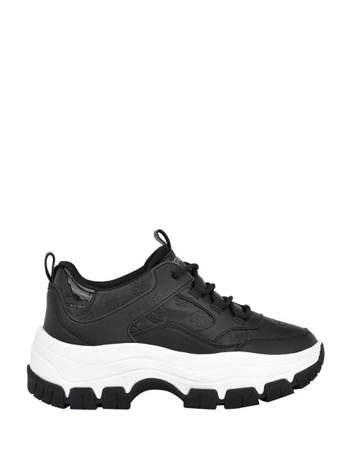 Guess Bisun Signature Peony Sneakers Negrii | GUESS-SN29514
