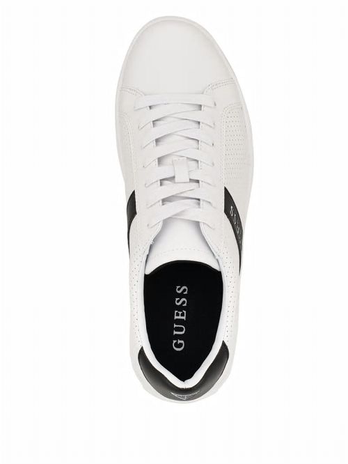Guess Bixly Signature Stripe Low-Top Sneaker Albi | GUESS-SN31870