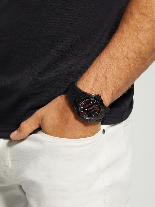 Guess Black Silicon Analog Watch Aurii | GUESS-SN31634