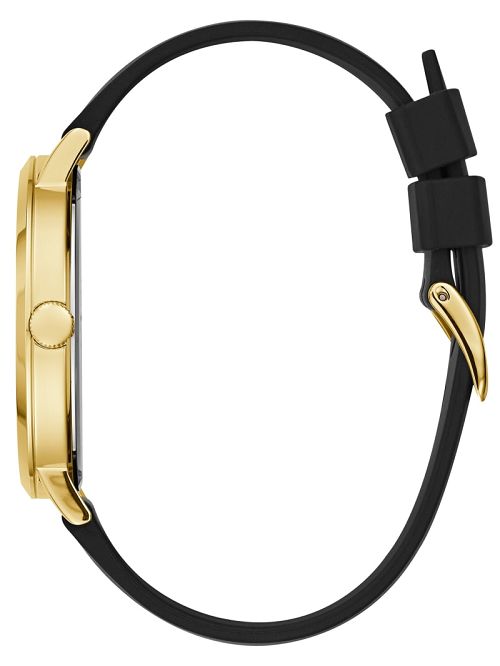 Guess Black and Gold-Tone Analog Watch Negrii | GUESS-SN31640