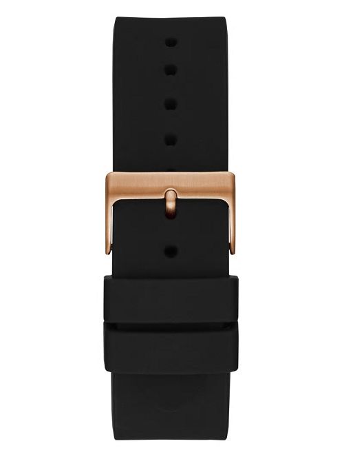 Guess Black and Rose Gold-Tone Multifunction Watch Negrii | GUESS-SN31613