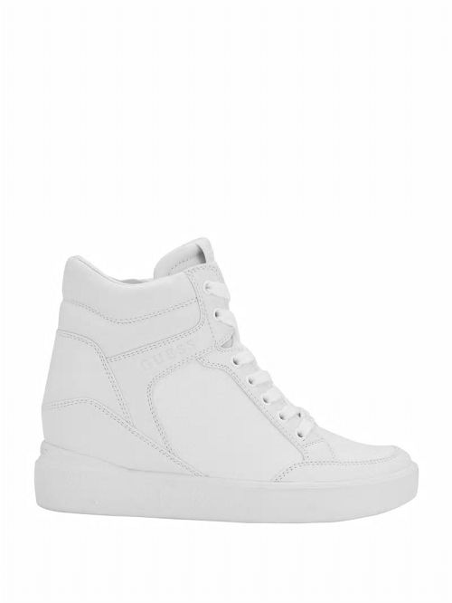 Guess Blairin Rhinestone Logo Wedge Sneakers Albi | GUESS-SN29544