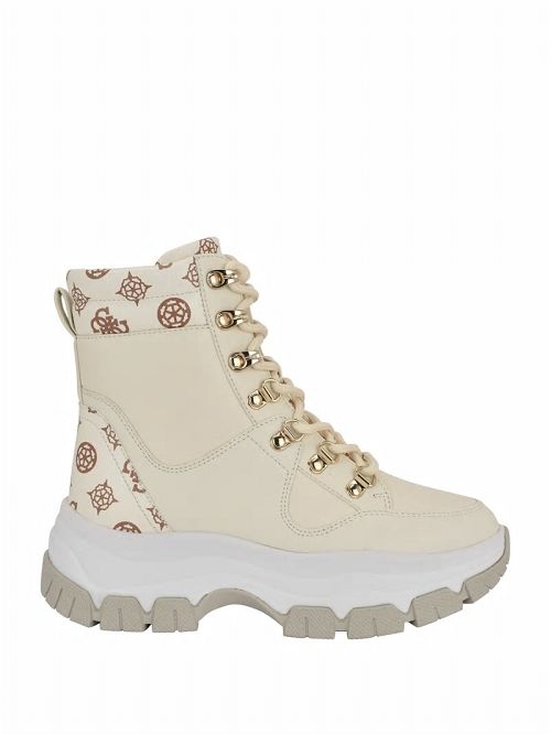 Guess Bliza Lace-Up Sneaker Booties Albi | GUESS-SN29952
